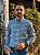 Camisa Ralph Lauren Masculina Manga Longa Custom Fit Xadrez Madras Azul Royal Pony Pink - Imagem 4