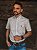 Camisa Ralph Lauren Masculina Manga Curta Custom Fit Xadrez Madras Azul/Verde Pony Verde Musgo - Imagem 1