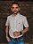 Camisa Ralph Lauren Masculina Manga Curta Custom Fit Xadrez Madras Azul/Verde Pony Verde Musgo - Imagem 5