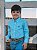 Camisa Ralph Lauren Infantil Manga Longa Micro Xadrez Azul Celeste Pony Azul Bic - Imagem 6