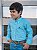 Camisa Ralph Lauren Infantil Manga Longa Micro Xadrez Azul Celeste Pony Azul Bic - Imagem 1