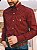 Camisa Ralph Lauren Manga Longa Micro Xadrez Vermelha Rubi Pony Laranja - Imagem 3