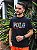 Camiseta Ralph Lauren Preta Cotton Egípicio Classic Fit Logo Listrado Colorido - Imagem 1