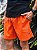 Shorts Ralph Lauren Linho Laranja Pony Azul Celeste - Imagem 1