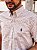 Camisa Ralph Lauren Masculina Manga Curta Custom Fit Xadrez Madras Laranja/Azul Pony Azul Bic - Imagem 3