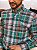 Camisa Ralph Lauren Masculina Manga Longa Custom Fit Xadrez Madras Verde Pony Colorido - Imagem 3