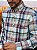Camisa Ralph Lauren Masculina Manga Longa Custom Fit Xadrez Madras Azul/Amarelo Pony Colorido - Imagem 2