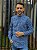 Camisa Ralph Lauren Masculina Manga Longa Custom Fit Xadrez Madras Azul Bic Pony Colorido - Imagem 4