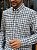Camisa Ralph Lauren Masculina Manga Longa Custom Fit Xadrez Madras Cinza Pony Colorido - Imagem 3