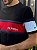Camiseta Tommy Hilfiger Preta Slim Fit Faixa Central Hilfiger Vermelha - Imagem 2