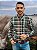 Camisa Oxford Ralph Lauren Masculina Manga Longa Custom Fit Xadrez Madras Verde Musgo Pony Colorido - Imagem 6