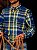 Camisa Oxford Ralph Lauren Masculina Manga Longa Custom Fit Xadrez Madras Azul Bic Pony Colorido - Imagem 4