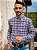 Camisa Oxford Ralph Lauren Masculina Manga Longa Custom Fit Xadrez Madras Rosa/Lima Pony Colorido - Imagem 4