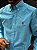 Camisa Ralph Lauren Manga Longa Micro Xadrez Azul Celeste Pony Pink - Imagem 3