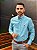 Camisa Ralph Lauren Manga Longa Micro Xadrez Azul Celeste Pony Pink - Imagem 4