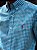 Camisa Ralph Lauren Manga Longa Micro Xadrez Azul Celeste Pony Pink - Imagem 2