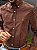 Camisa Ralph Lauren Manga Longa Micro Xadrez Marrom Terra Pony Laranja - Imagem 3