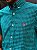 Camisa Ralph Lauren Masculina Manga Curta Custom Fit Micro Xadrez Verde Menta Pony Salmão - Imagem 2