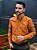 Camisa Ralph Lauren Manga Longa Oxford Tinturada Terracota Pony Creme - Imagem 1