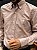Camisa Ralph Lauren Manga Longa Oxford Tinturada Capuccino Pony Creme - Imagem 2
