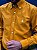 Camisa Ralph Lauren Manga Longa Oxford Tinturada Mostarda Pony Creme - Imagem 3