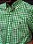 Camisa Ralph Lauren Masculina Manga Curta Oxford Custom Fit Micro Xadrez Verde Lima Pony Colorido - Imagem 2