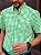 Camisa Ralph Lauren Masculina Manga Curta Oxford Custom Fit Micro Xadrez Verde Lima Pony Colorido - Imagem 3