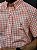 Camisa Ralph Lauren Masculina Manga Curta Oxford Custom Fit Micro Xadrez Laranja Pony Colorido - Imagem 2