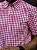 Camisa Ralph Lauren Masculina Manga Curta Oxford Custom Fit Micro Xadrez Pink Pony Colorido - Imagem 2