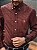 Camisa Ralph Lauren Masculina Manga Longa Custom Fit Xadrez Quadros Marrom Pony Laranja - Imagem 3