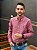 Camisa Ralph Lauren Masculina Manga Longa Custom Fit Xadrez Madras Goiaba Pony Azul Bic - Imagem 4