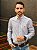 Camisa Ralph Lauren Masculina Manga Longa Custom Fit Xadrez Madras Branca Pony Laranja - Imagem 4