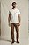Camiseta Ralph Lauren Masculina Custom Slim Fit Off White Pony Marrom - Imagem 2