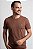 Camiseta Ralph Lauren Masculina Custom Slim Fit Marrom Pony Champanhe - Imagem 1