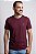 Camiseta Ralph Lauren Masculina Custom Slim Fit Vinho Pony Azul Celeste - Imagem 1