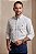 Camisa Ralph Lauren Masculina Manga Longa Custom Fit Xadrez Madras Branca/Azul Pony Azul Bic - Imagem 1