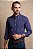 Camisa Ralph Lauren Masculina Manga Longa Custom Fit Xadrez Madras Azul Marinho Pony Vermelho Rubi - Imagem 1