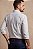 Camisa Ralph Lauren Masculina Manga Longa Custom Fit Xadrez Madras Branca Pony Marinho - Imagem 2