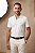 Polo Tommy Hilfiger Masculina Regular Piquet Bold Collar Branca - Imagem 1