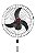 Ventilador de 70cm de Parede Preto Bivolt c/ Controle Remoto - Imagem 1