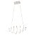 Pendente Neón LED integrado espiral cromado 45w 4000k - Imagem 1