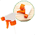 Válvula Gatilho Borrifador Spray Jato BRANCA/LARANJA rosca 28mm R28/410 (10un) (CH/WK/BCOLAR28) - Imagem 1