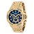 Relógio Invicta Masculino Série Bolt 38954 Dourado Com Mostrador Azul - Original - Imagem 1