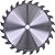 Disco Lâmina de Serra Circular Vídea para Madeira  9.1/4'' 235mm x 25mm x 24 Dentes Worker - Imagem 2