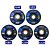 Kit 5 Discos Flap Madeira Ferro Aço Grão 40 60 80 100 120 Lotus - Imagem 1