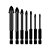Jogo de Brocas Tipo Flecha para Vidro e Porcelanato 1/4'' x 3 a 12mm 7 Peças Lotus 1421 - Imagem 1