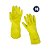 Par de Luva Latex Plus Multiuso Tamanho M Amarelo Atlas - Imagem 1