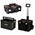 Kit Carrinho Profundo com Rodas + 2 Caixas Organizadoras de Ferramentas Tstak DeWalt - Imagem 1