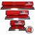Kit 3 Desempenadeiras de Inox para Massa Corrida 25cm 40cm e 60cm Berox Atlas Nivelopro - Imagem 1