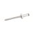 Rebite de Repuxo 4mm x 22mm com 50 peças Nove54 - Imagem 1